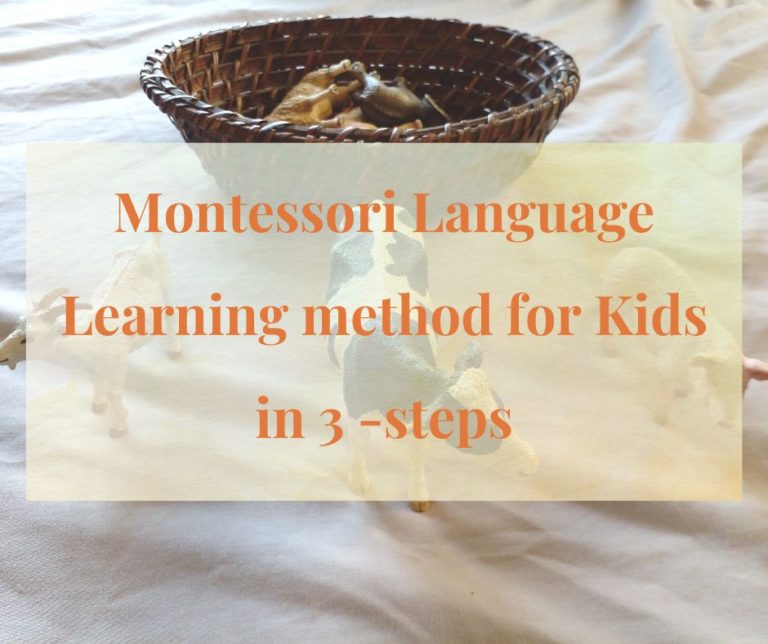 Montessori language learning method
